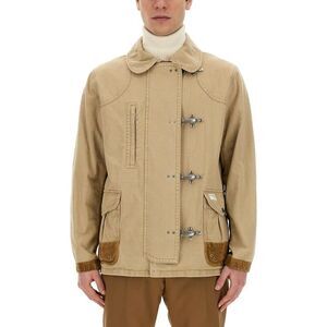FAY Toggle Jacket Men Beige Outerwear